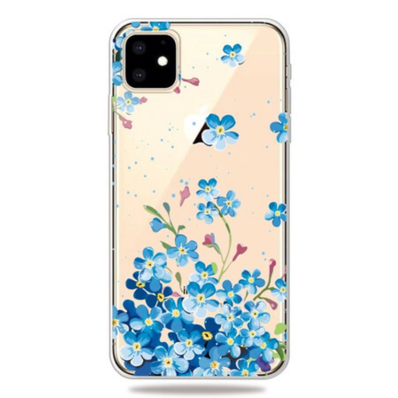 Cover iPhone 11 Mazzo Di Fiori Blu