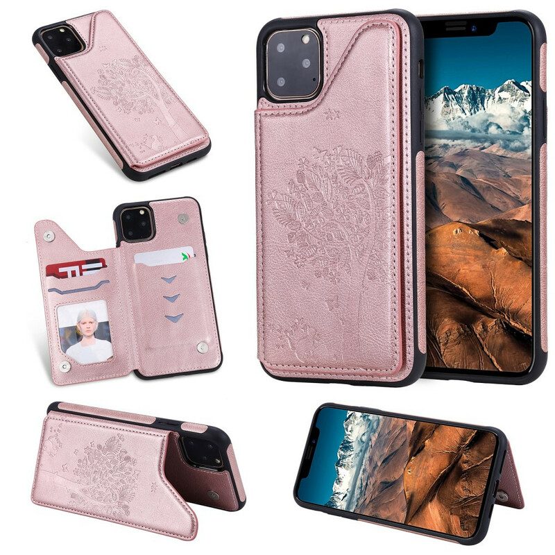 Cover iPhone 11 Stampa Gatto Multifunzionale