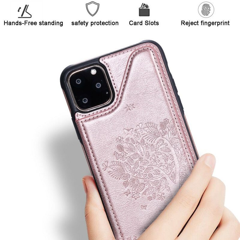 Cover iPhone 11 Stampa Gatto Multifunzionale