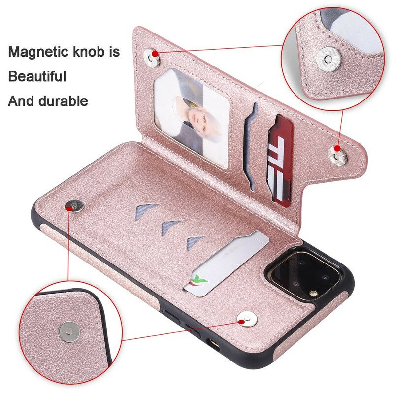 Cover iPhone 11 Stampa Gatto Multifunzionale