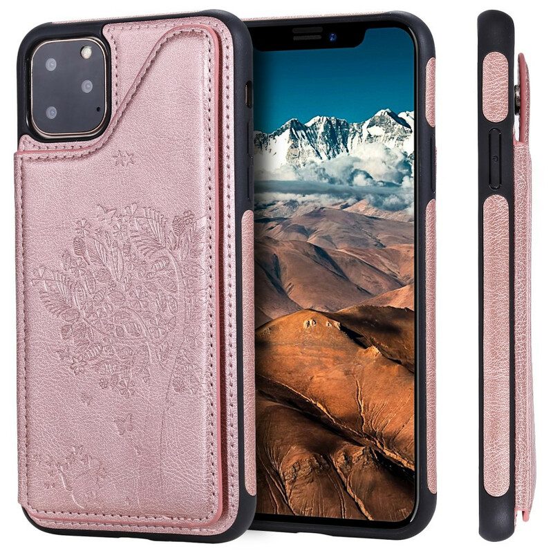 Cover iPhone 11 Stampa Gatto Multifunzionale