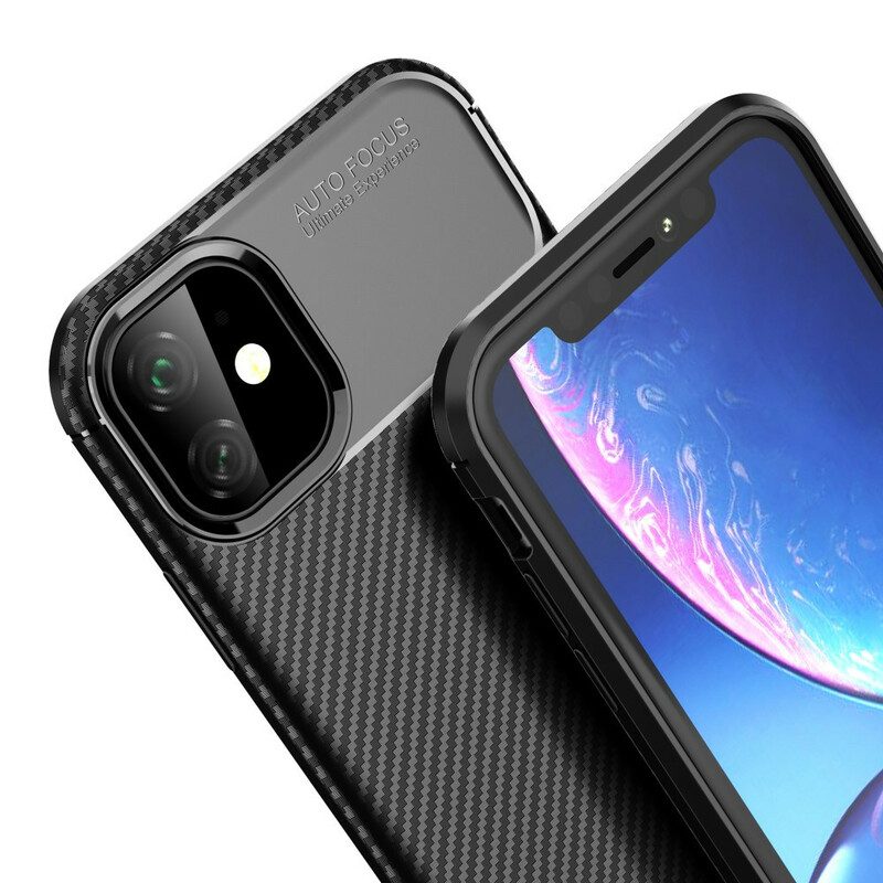 Cover iPhone 11 Struttura Flessibile In Fibra Di Carbonio