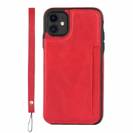 Cover iPhone 11 Supporto Porta Carte E Cordino