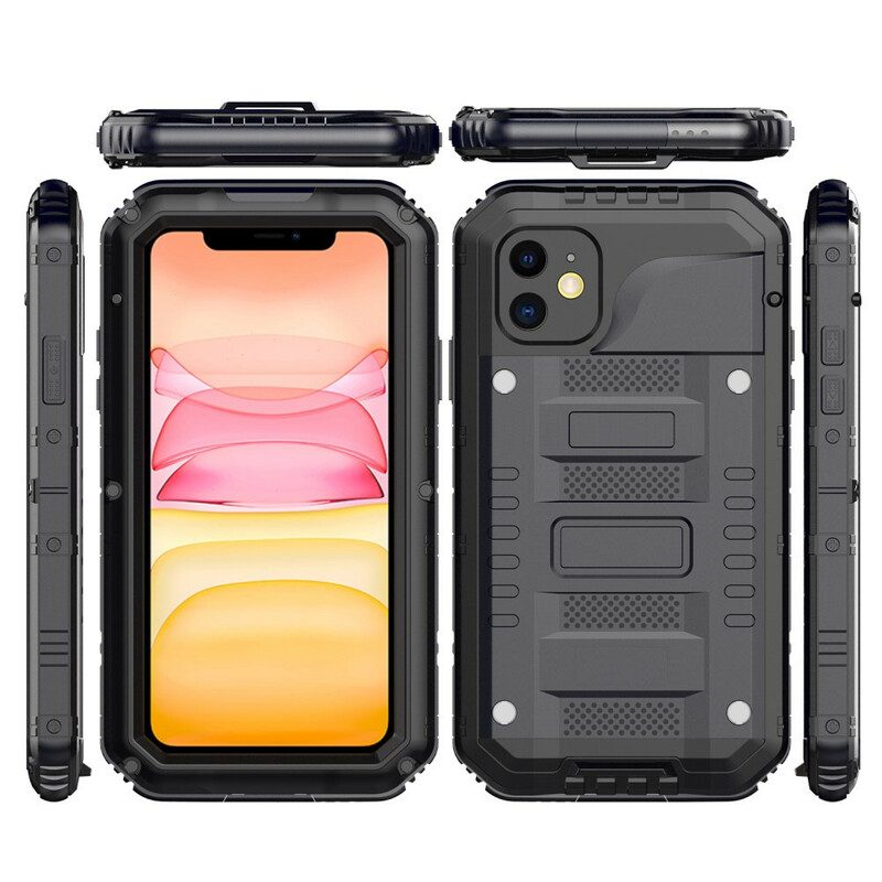 Cover iPhone 11 Vetro Temperato Impermeabile E Metallo