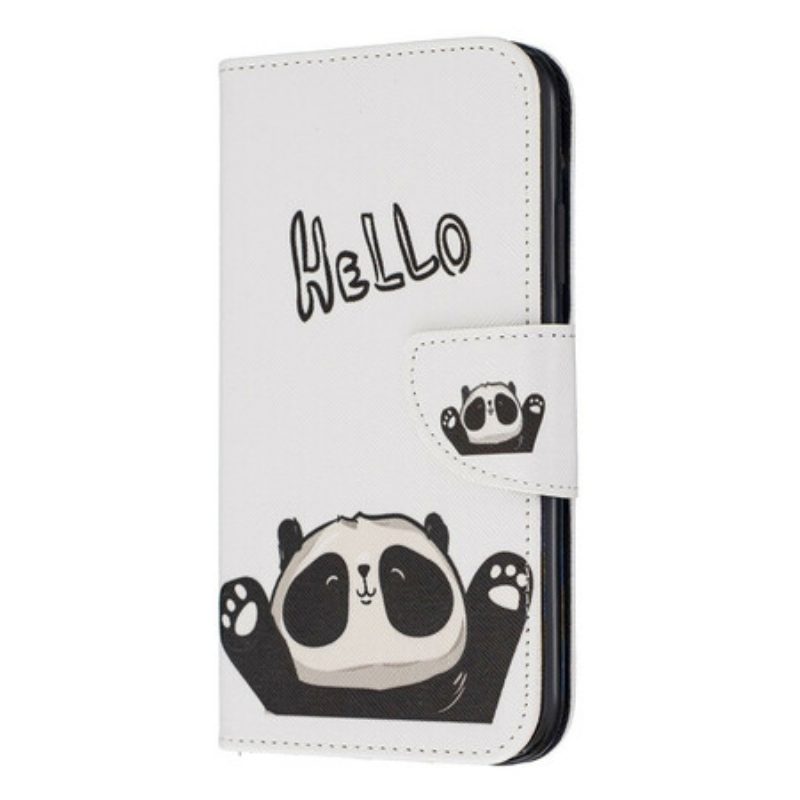 Custodia in pelle iPhone 11 Ciao Panda