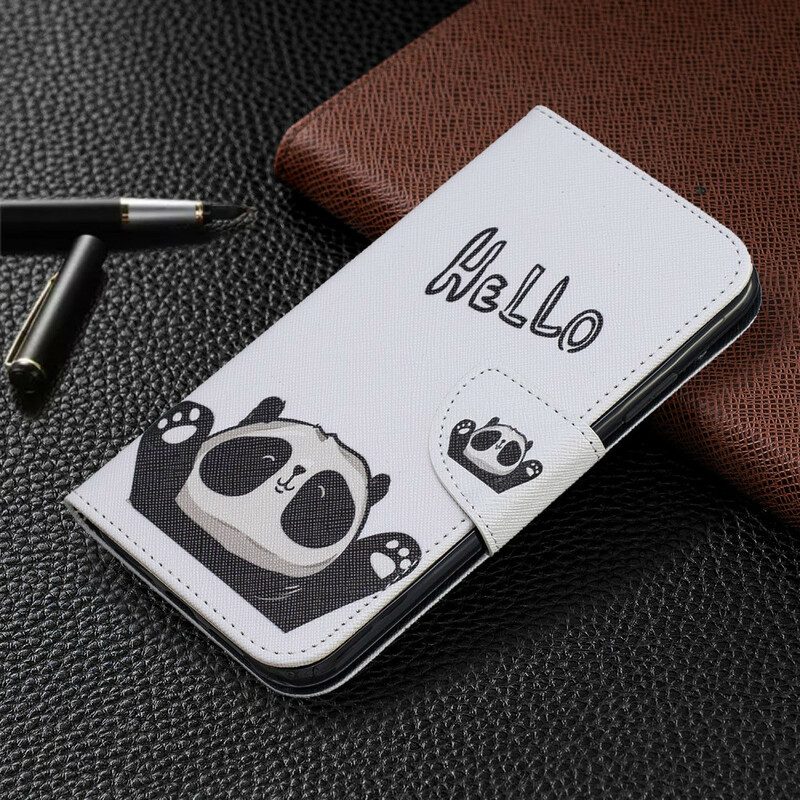 Custodia in pelle iPhone 11 Ciao Panda