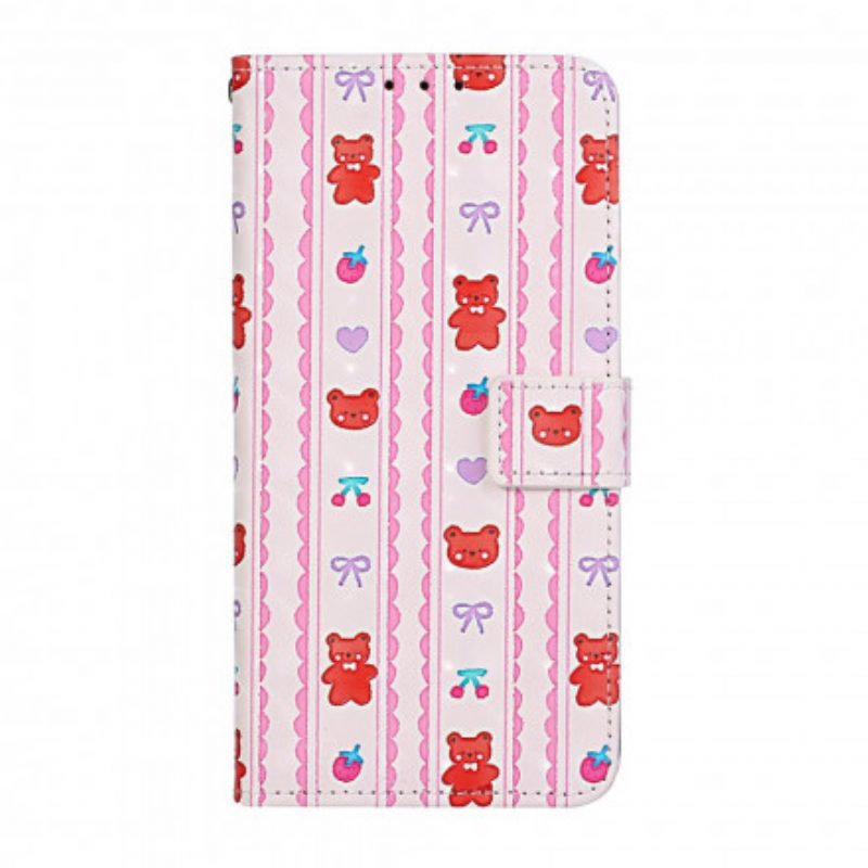 Custodia in pelle iPhone 11 Con Cinturino Regolabile Teddy Bears