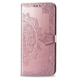 Custodia in pelle iPhone 11 Mandala Medioevo