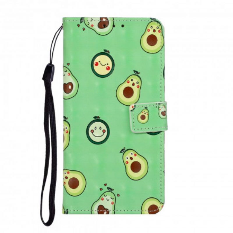 Folio Cover iPhone 11 Cinturino Regolabile In Avocado