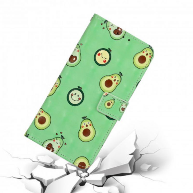 Folio Cover iPhone 11 Cinturino Regolabile In Avocado