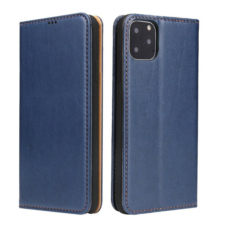 Folio Cover iPhone 11 Custodia in pelle Ecopelle Classica