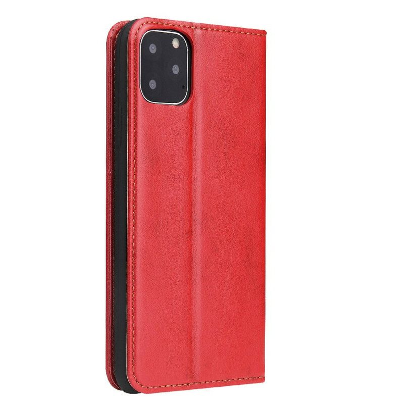 Folio Cover iPhone 11 Custodia in pelle Ecopelle Classica