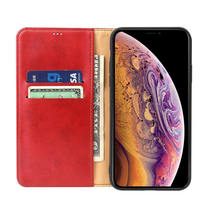 Folio Cover iPhone 11 Custodia in pelle Ecopelle Classica