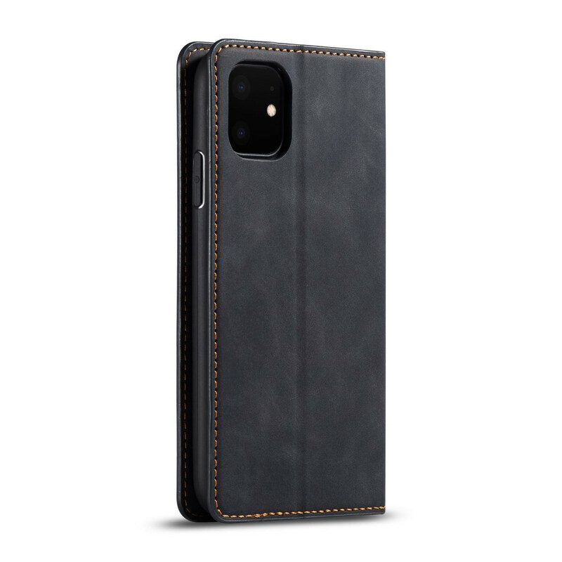 Folio Cover iPhone 11 Custodia in pelle Forwenw Effetto Pelle