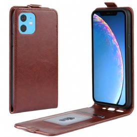 Folio Cover iPhone 11 Custodia in pelle Retro Pieghevole