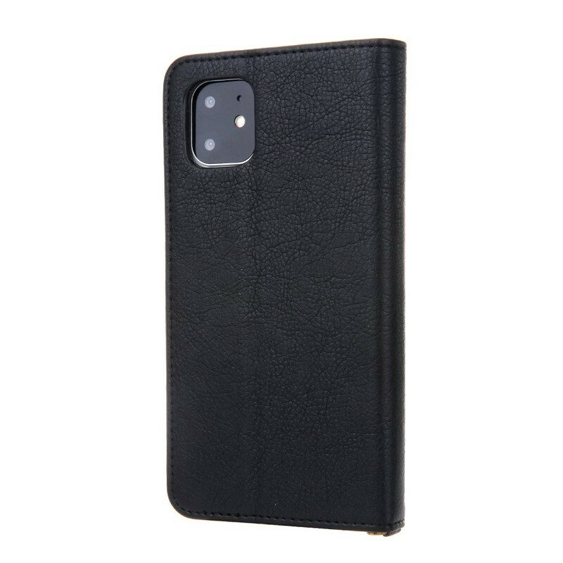 Folio Cover iPhone 11 Custodia in pelle Stile In Pelle Di Prima Classe