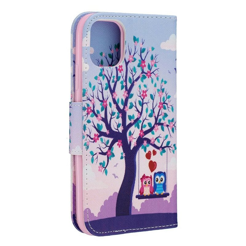 Folio Cover iPhone 11 Gufi Sull'altalena