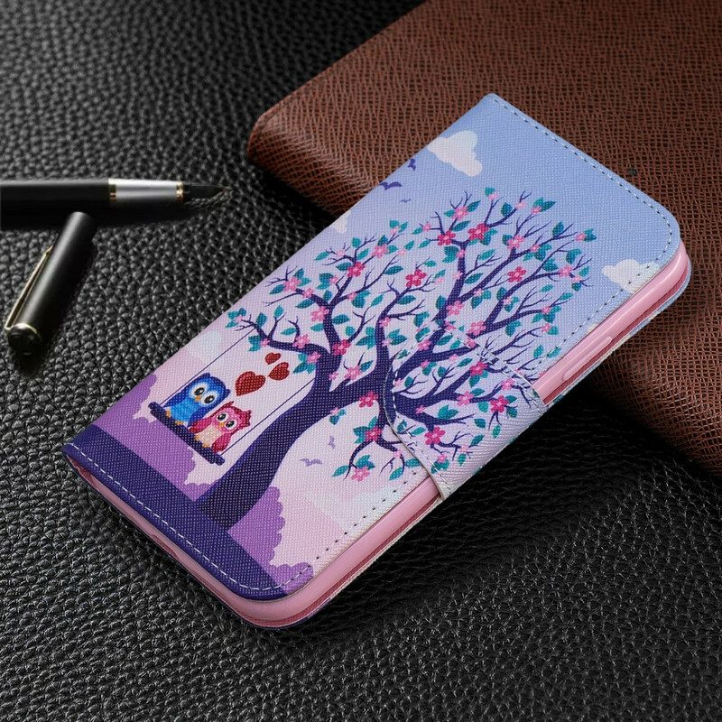 Folio Cover iPhone 11 Gufi Sull'altalena