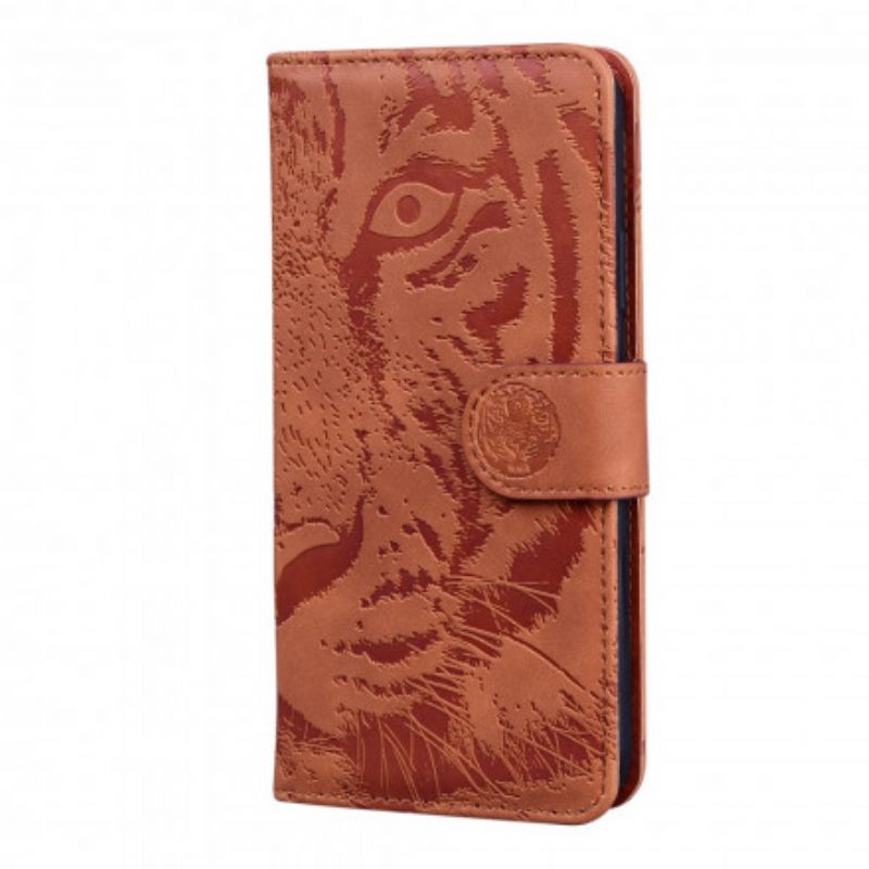 Folio Cover iPhone 11 Stampa Faccia Di Tigre