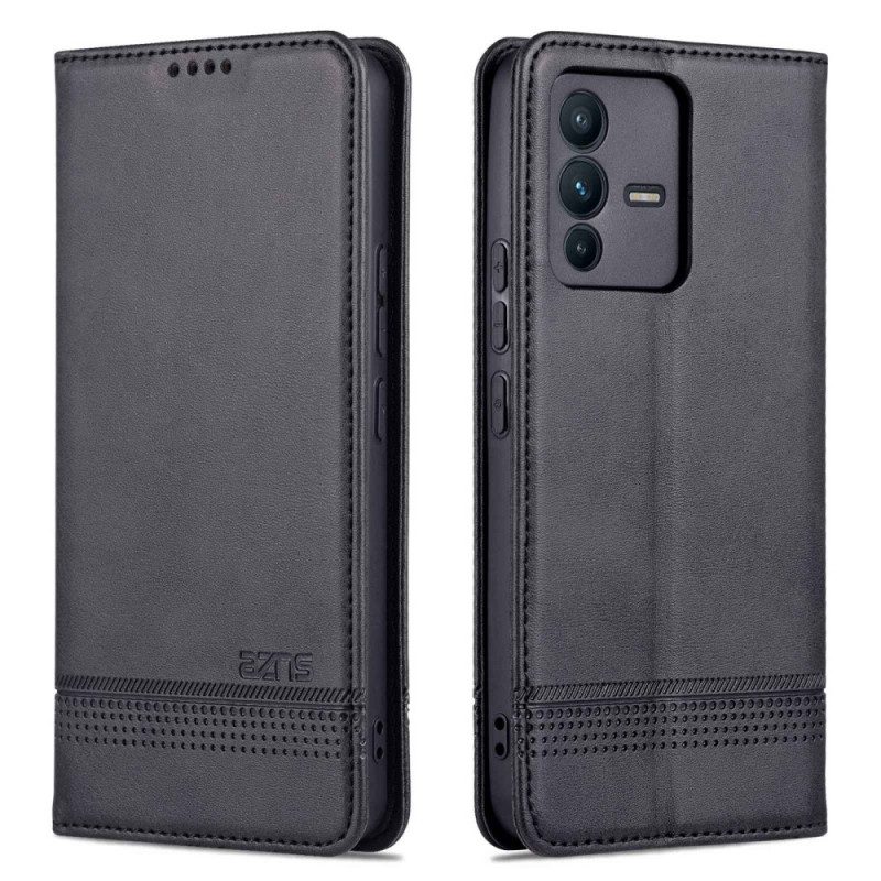 Folio Cover Vivo V23 5G Custodia in pelle Ecopelle Azns