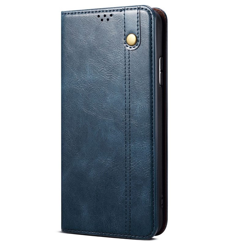 Folio Cover Vivo V23 5G Custodia in pelle Ecopelle Cerata