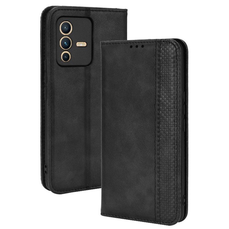 Folio Cover Vivo V23 5G Custodia in pelle Elegante Finta Pelle