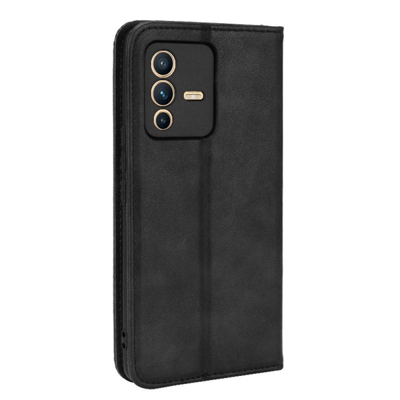 Folio Cover Vivo V23 5G Custodia in pelle Elegante Finta Pelle