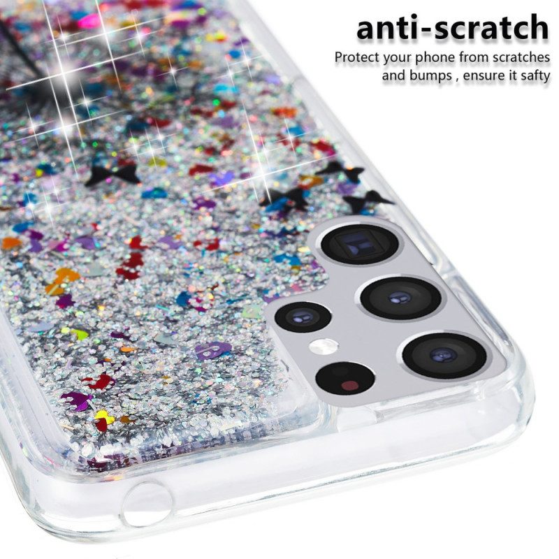 Cover Samsung Galaxy S22 Ultra 5G Denti Di Leone Glitterati