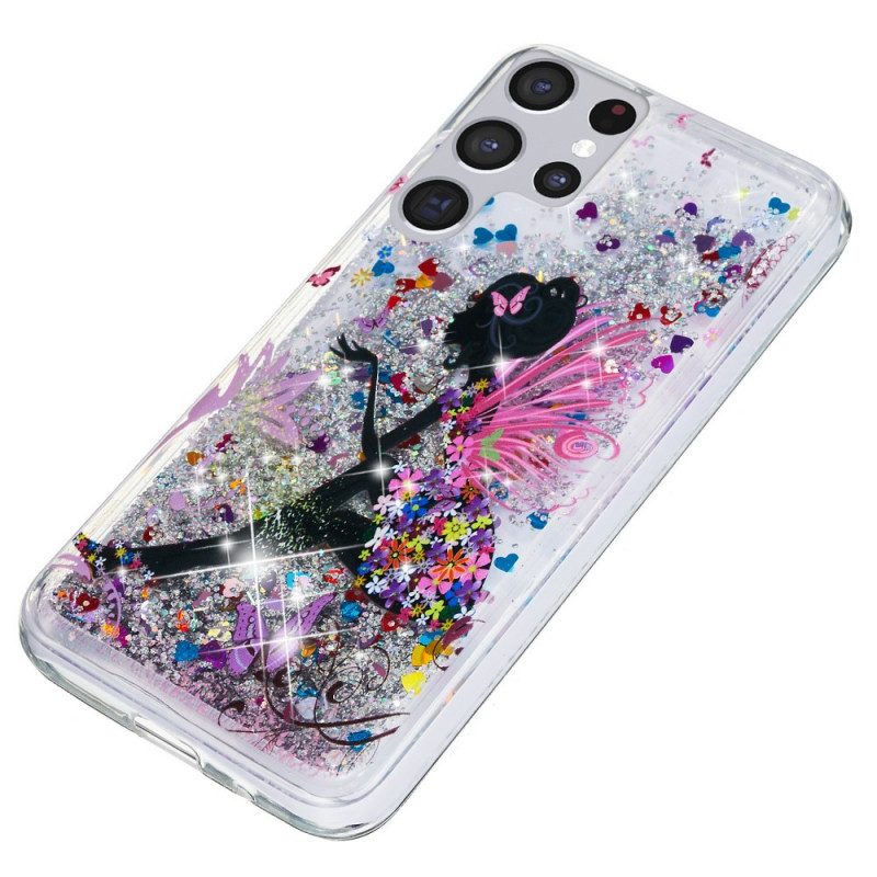 Cover Samsung Galaxy S22 Ultra 5G Fata Glitterata