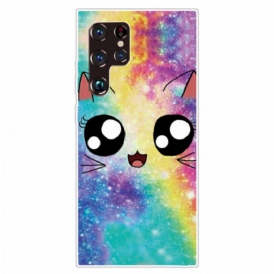 Cover Samsung Galaxy S22 Ultra 5G Gatto Dei Cartoni Animati