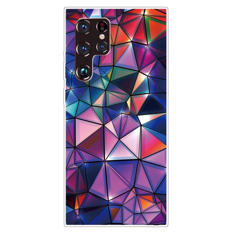 Cover Samsung Galaxy S22 Ultra 5G Geometria Flessibile