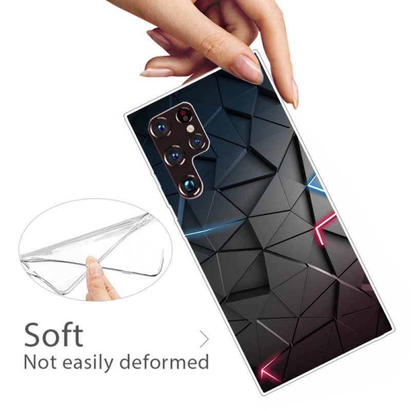 Cover Samsung Galaxy S22 Ultra 5G Geometria Flessibile