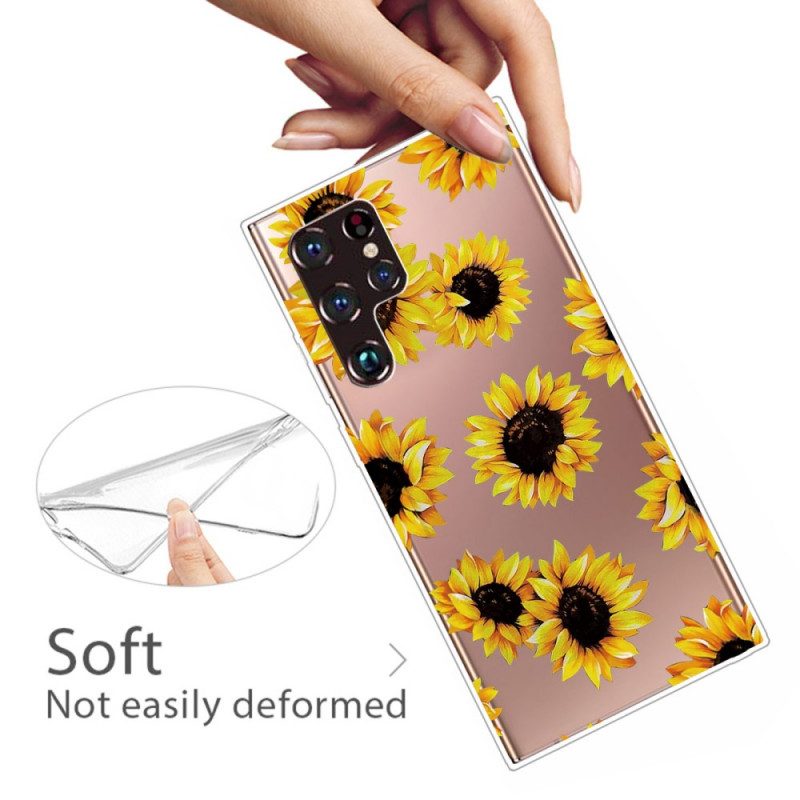 Cover Samsung Galaxy S22 Ultra 5G Girasoli