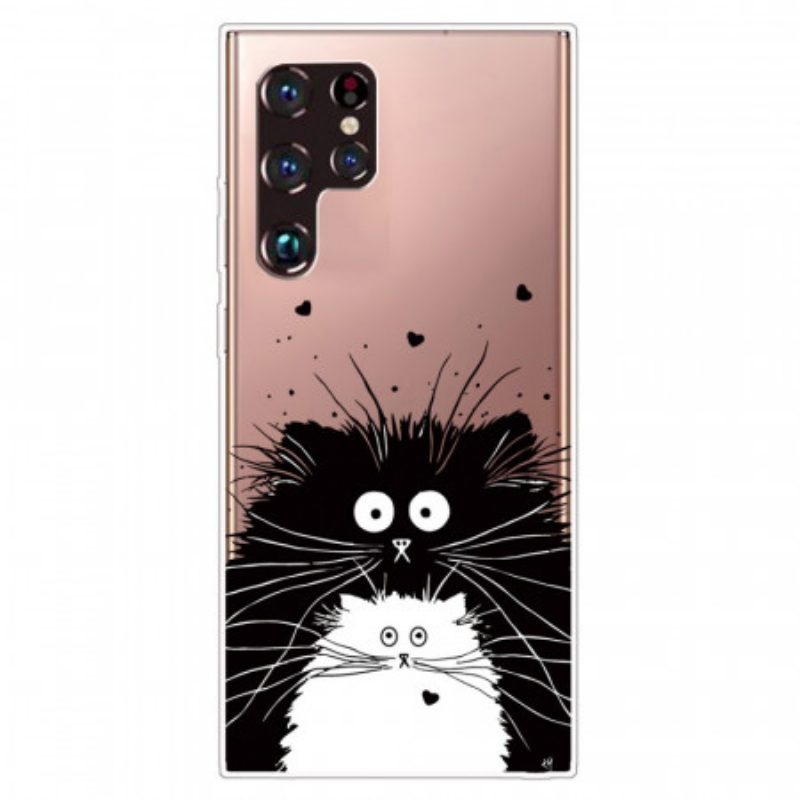 Cover Samsung Galaxy S22 Ultra 5G Guarda I Gatti