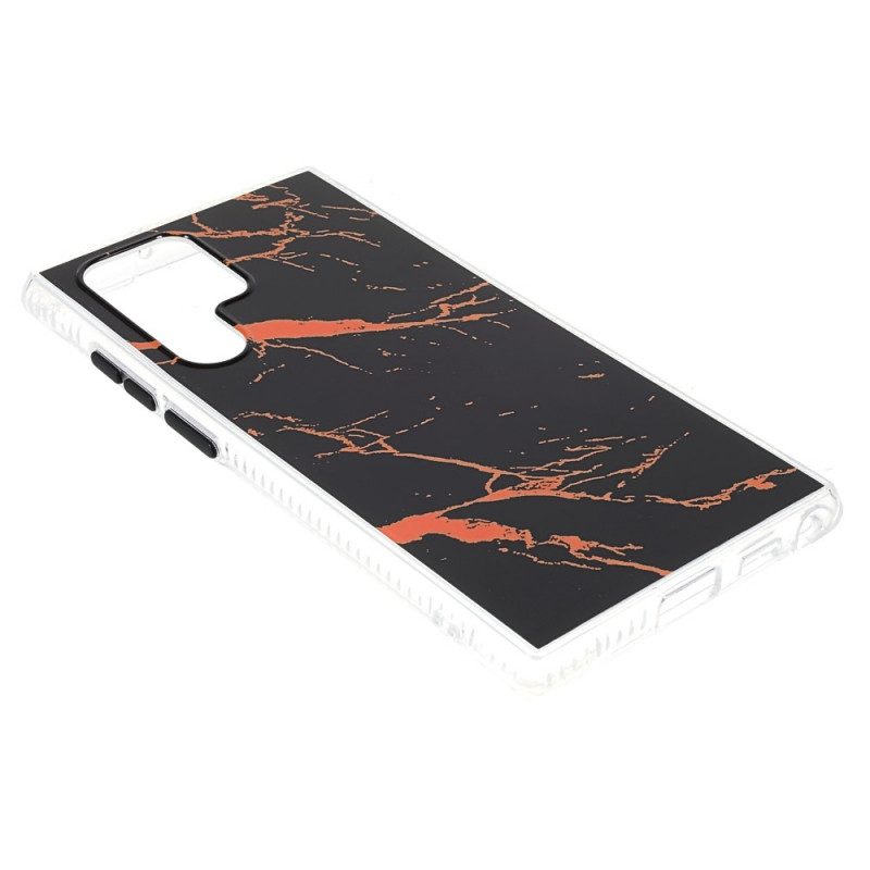 Cover Samsung Galaxy S22 Ultra 5G Ibrido Marmorizzato