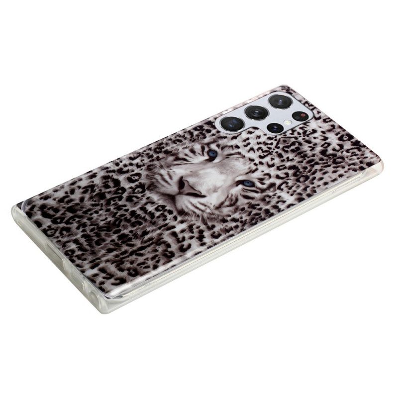 Cover Samsung Galaxy S22 Ultra 5G Leopardo Fluorescente