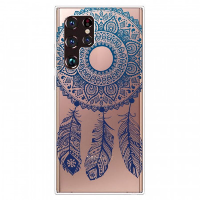 Cover Samsung Galaxy S22 Ultra 5G Mandala A Fiore Singolo