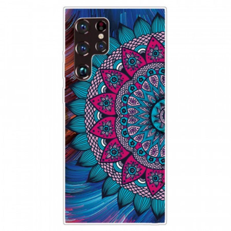 Cover Samsung Galaxy S22 Ultra 5G Mandala Colorato