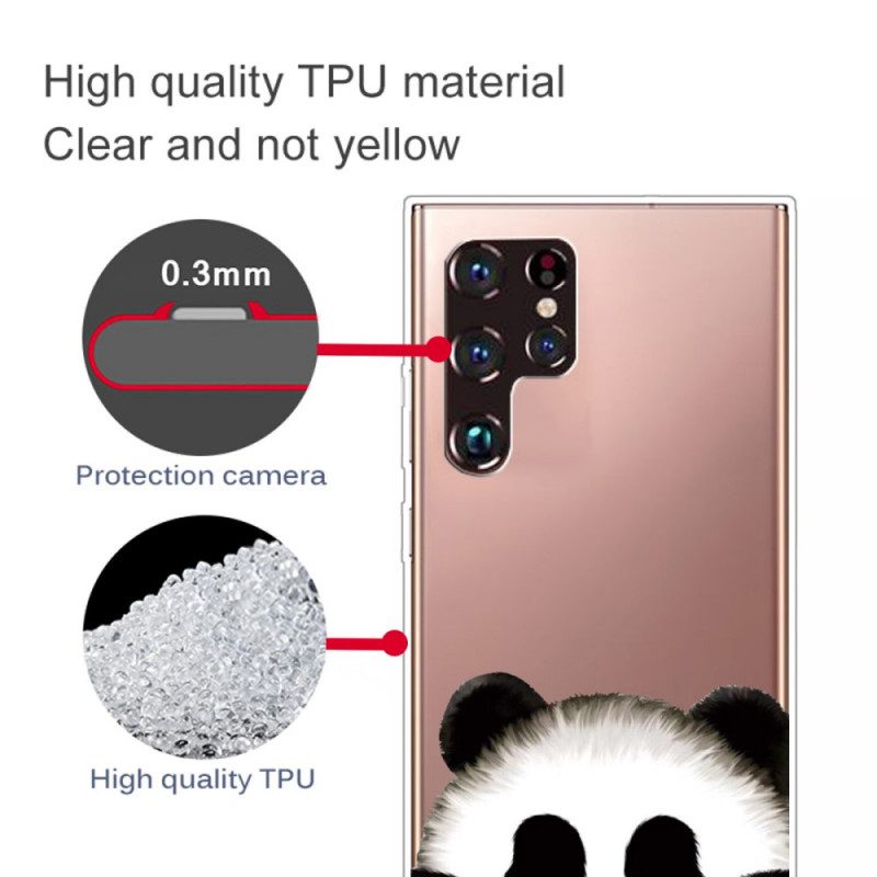 Cover Samsung Galaxy S22 Ultra 5G Panda Senza Soluzione Di Continuità