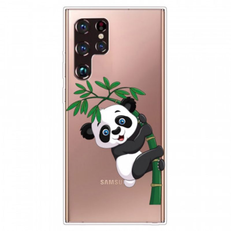 Cover Samsung Galaxy S22 Ultra 5G Panda Su Bambù