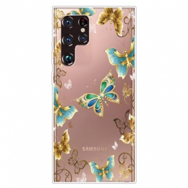 Cover Samsung Galaxy S22 Ultra 5G Progettare Farfalle