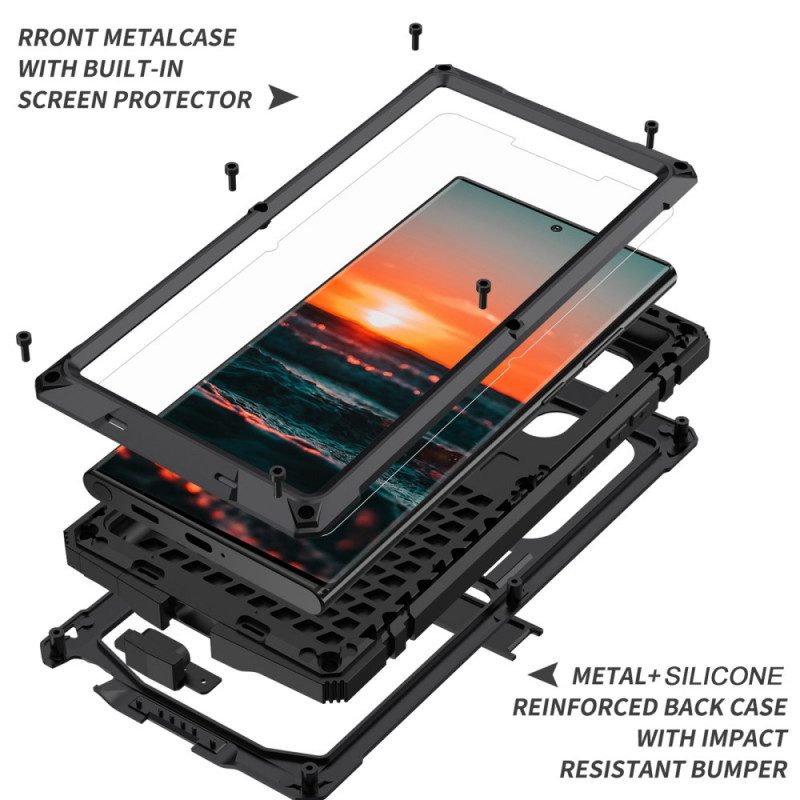 Cover Samsung Galaxy S22 Ultra 5G Protezione Totale Con Vetro Temperato