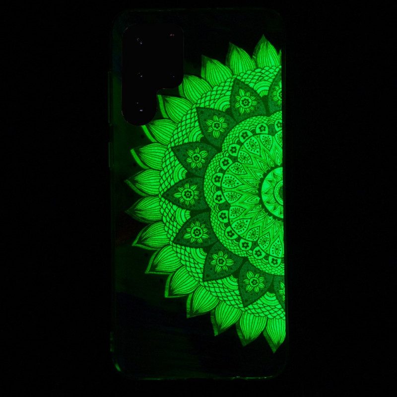 Cover Samsung Galaxy S22 Ultra 5G Serie Floreale Fluorescente