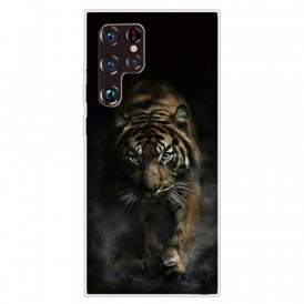 Cover Samsung Galaxy S22 Ultra 5G Tigre Flessibile