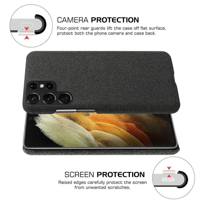 Cover Samsung Galaxy S22 Ultra 5G Trama Tessuto Ksq