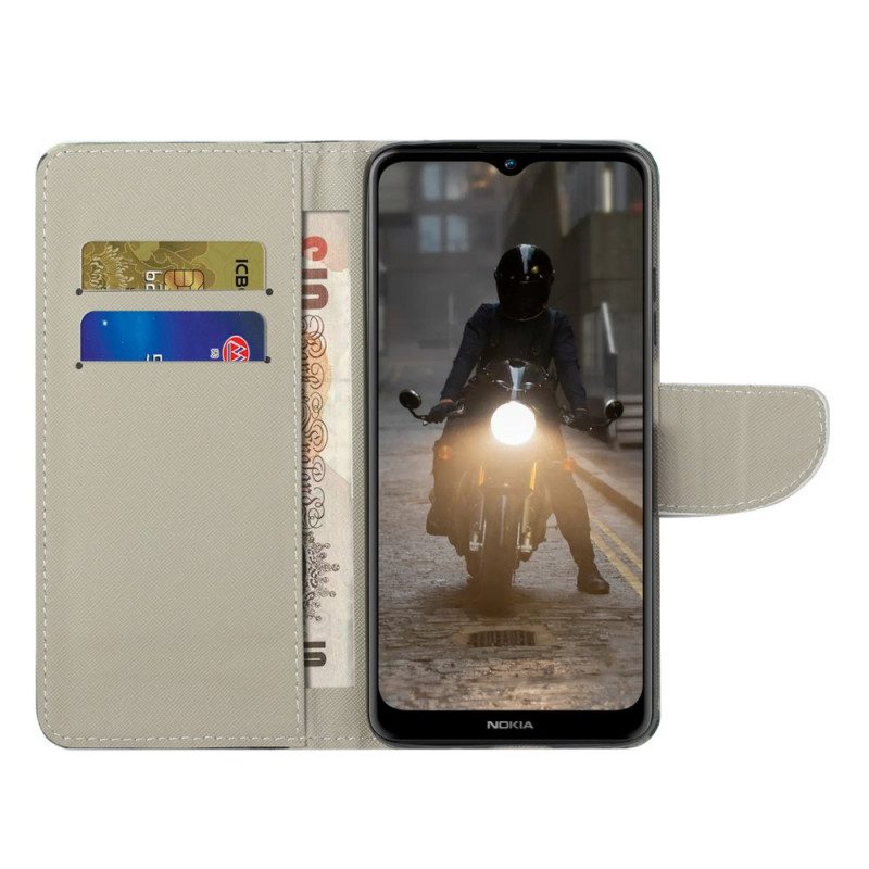 Custodia in pelle Samsung Galaxy S22 Ultra 5G Camuffamento Militare