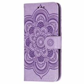 Custodia in pelle Samsung Galaxy S22 Ultra 5G Mandala Completo