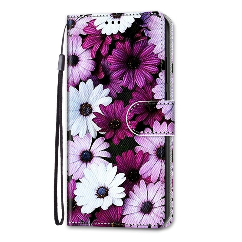 Custodia in pelle Samsung Galaxy S22 Ultra 5G Meraviglia Floreale