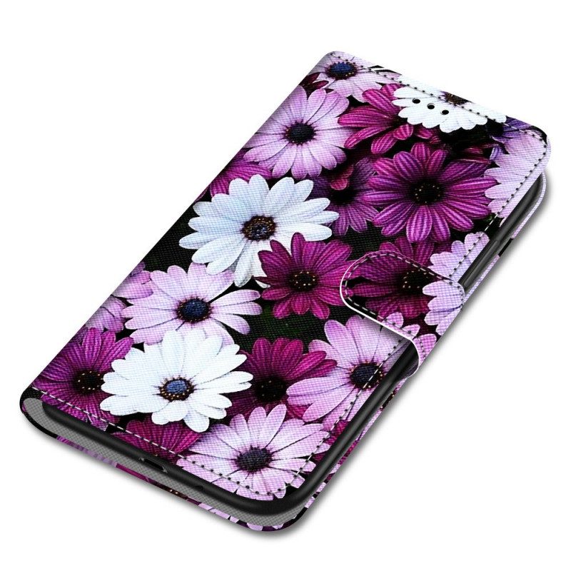 Custodia in pelle Samsung Galaxy S22 Ultra 5G Meraviglia Floreale