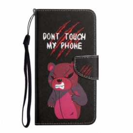 Folio Cover Samsung Galaxy S22 Ultra 5G Bear Non Toccare Il Mio Telefono